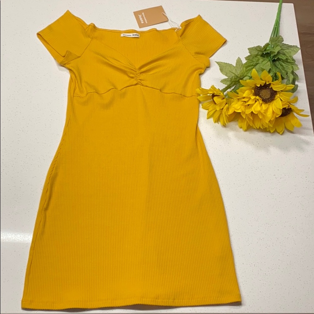 HP 🥳 Reformation Jeans Yellow Minidress NWT M